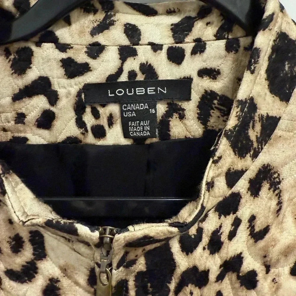 Louben Women's Leopard Print Jacket - Picture 4 of 4
